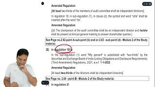 AMENDMENTS SEBI LODR  CA FINAL LAW RTP NOV. 2022 PART-2