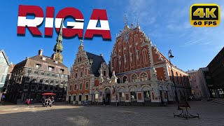 Riga, Latvia - Walking Tour | March 2024 [4K/60fps]