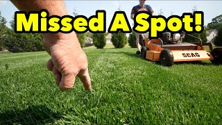 SCAG 30 Inch Mower DIY Demo Mowing Green Grass