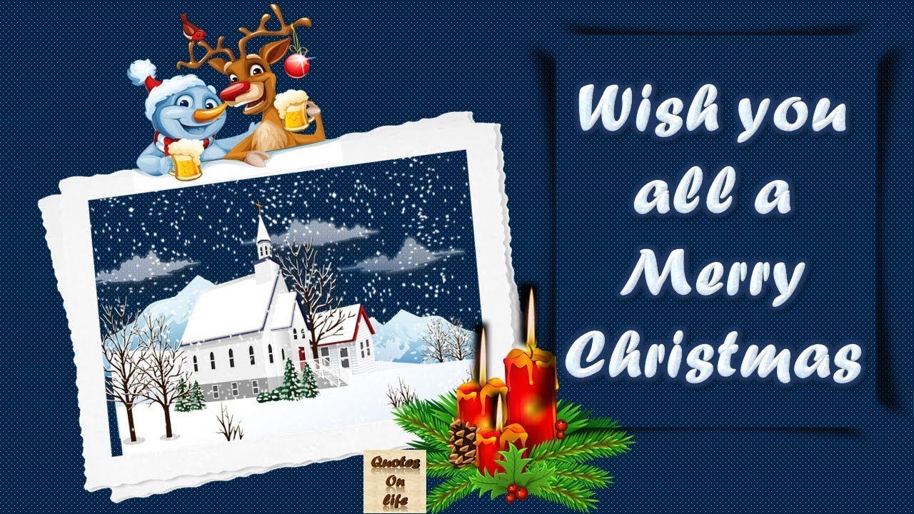 Merry christmas Wishes massage animated ecard greetings whatsapp ...