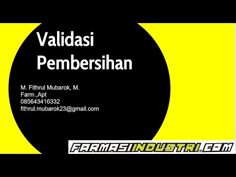 Validasi Pembersihan Industri Farmasi