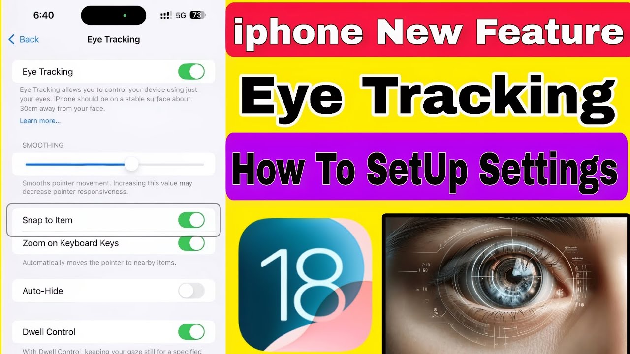 Eye Tracking setup settings | eye tracking | eye tracking in iphone ...