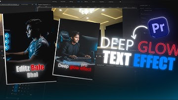🔥 Premiere Pro Deep Glow Text Effect Tutorial | Cinematic Text Glow Effect | Editz Bale Bhai