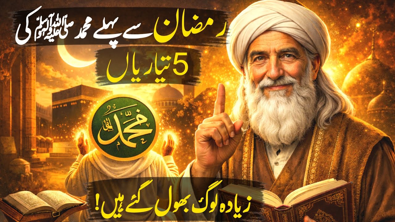 Ramzan Se Pehle Nabi Muhammad SAW Kya Karte Thay? 5 Sunnah Preparations Before Ramadan