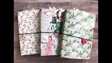 Retro laminated Authentique B6 Travelers Notebooks