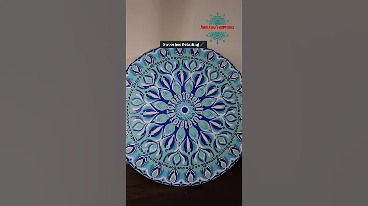 Dot mandala Detailing 💠💠🎨🎨 | #shorts #art #mandala #mandalaart #dotmandala #dotmandalapainting