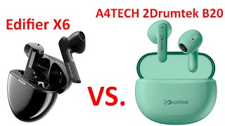 Наушники Edifier X6 vs A4TECH 2Drumtek B20