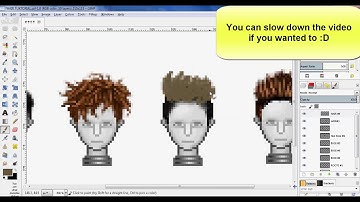MMH Tutorial : Male Habbo Art -Hair #3