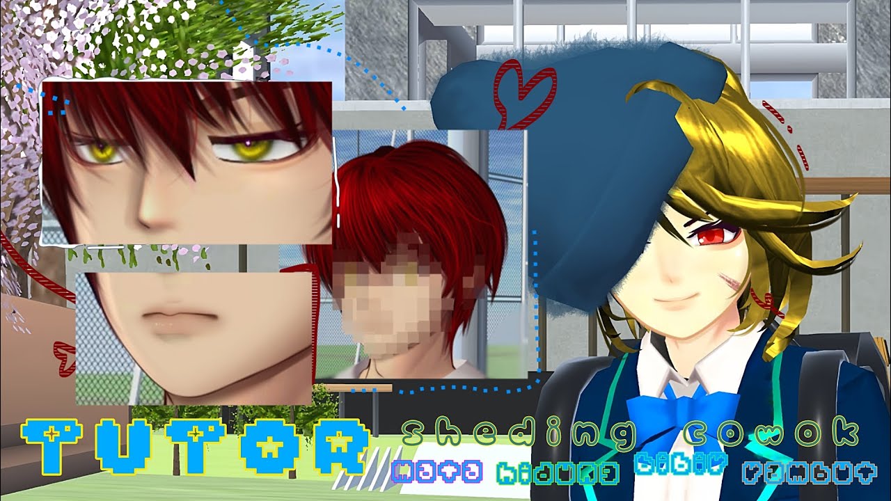 TUTORIAL SHADING COWOK !?? #sakuraschoolsimulator #tutorial 