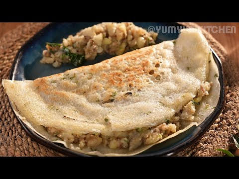 Fasting Special - Sabudana Dosa with Aloo Sabji | Fasting Dosa and Potato Curry | Breakfast Recipes