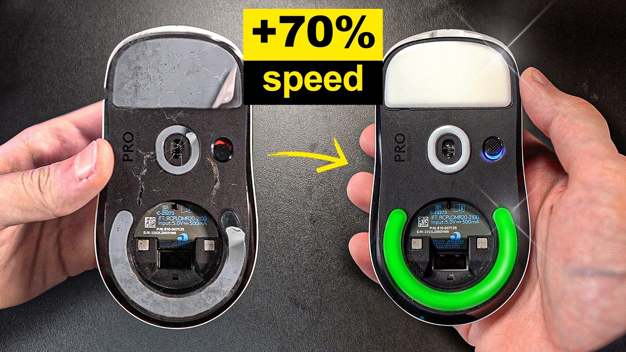 Eu achava que era frescura... consegui MELHORAR meu MOUSE com apenas 20 REAIS (Tiger ice Feet)
