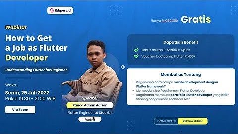Webinar Flutter | How To Get a Job as a Flutter Developer