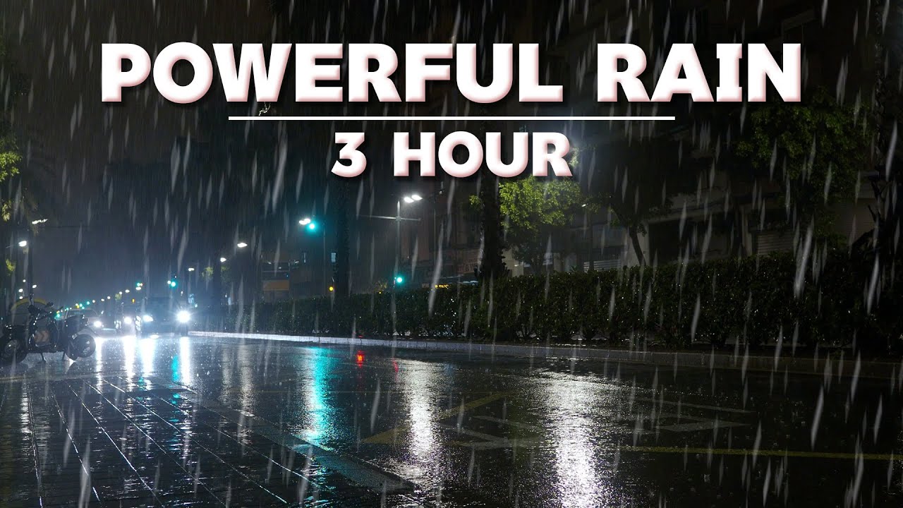 SLEEP Instantly 🚗🌧 | Driving in Rain for Sleeping | Heavy Rain Noise on ...