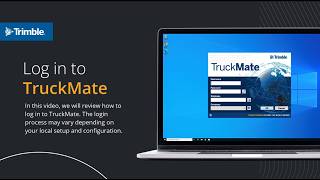 TruckMate Bootcamp | Login to TruckMate | Trimble Transportation