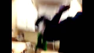Vine Girl Gets Cracked With Stool