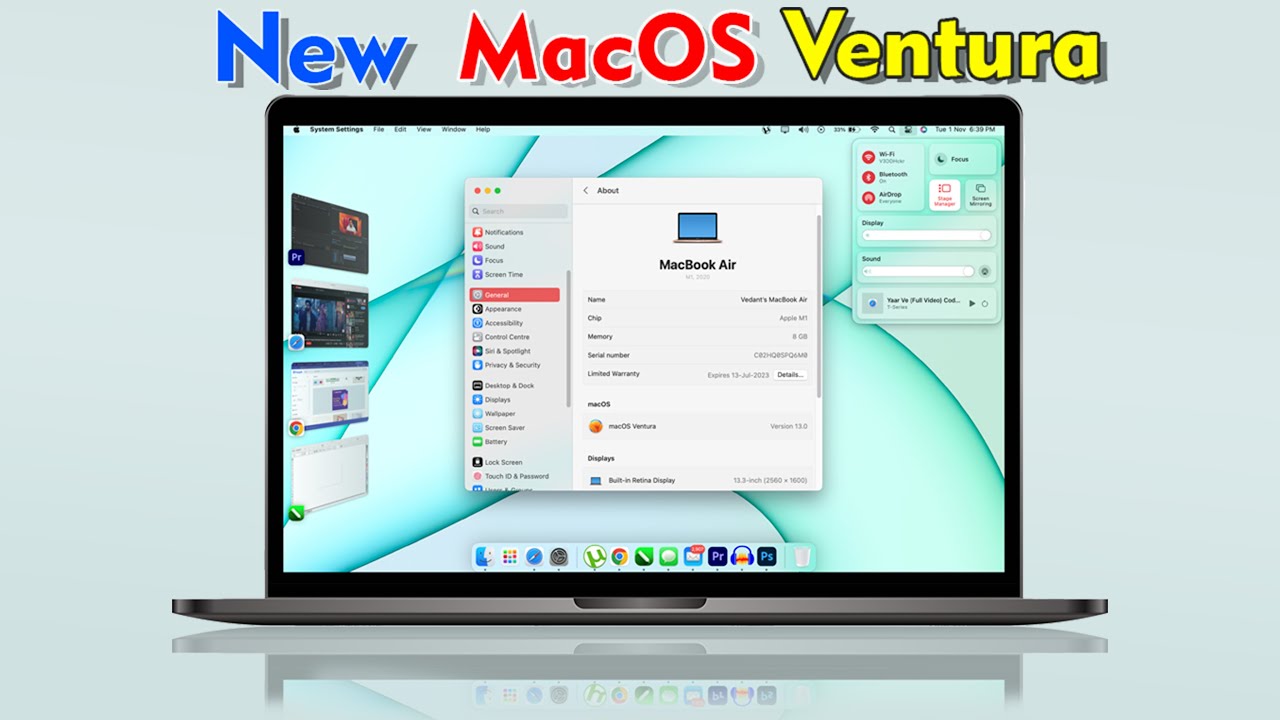 (4K)New MacOS Ventura | Whats New Features & Changes | Hindi | VMinds ...