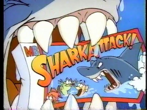 Milton Bradley 1988 Shark Attack Motorized Chase Board Game 100 Complete  for sale online