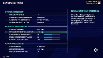 How To Turn Off Development Trait Regression In Madden 21 Franchise