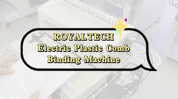 ROYALTECH Electric Plastic Comb Binding Machine _ Demo/Tutorial