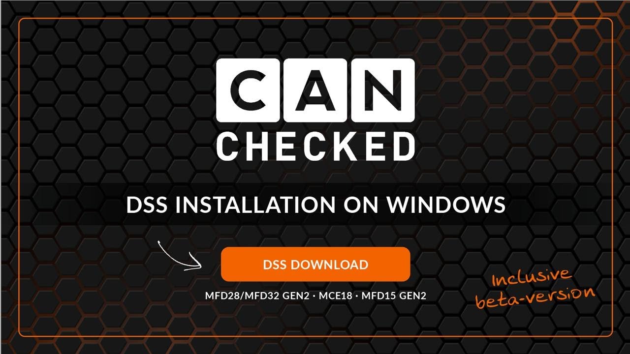 Installing CANchecked DSS on Windows – Step-by-Step Guide