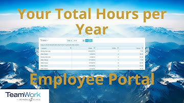 TeamWork 5 Employee Tutorial: How to View a Whole Year