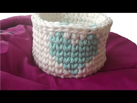 Вязание крючком.Корзинка. Вязание крючком.Корзинка.