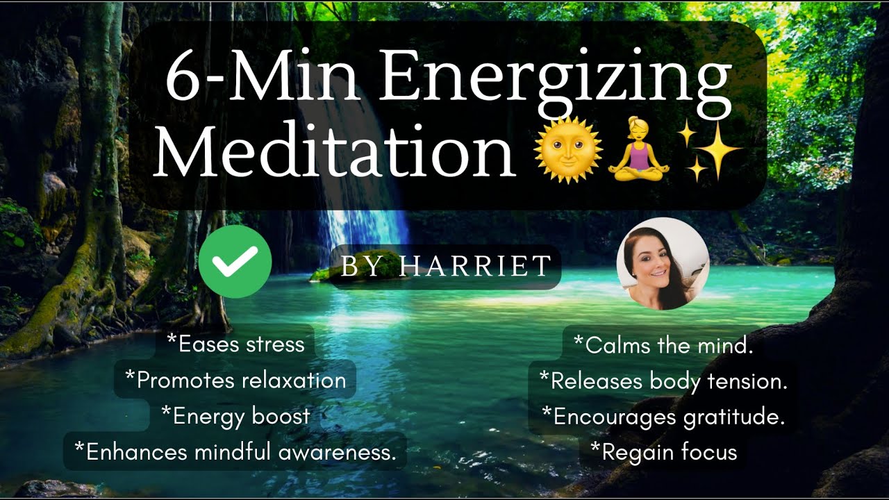 6 Minute Guided Meditation for Energy Boost 🧘🏻‍♀️ Mindful Meditation by