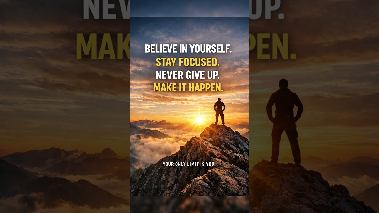 Believe. Focus. Never Quit — Your Only Limit Is You