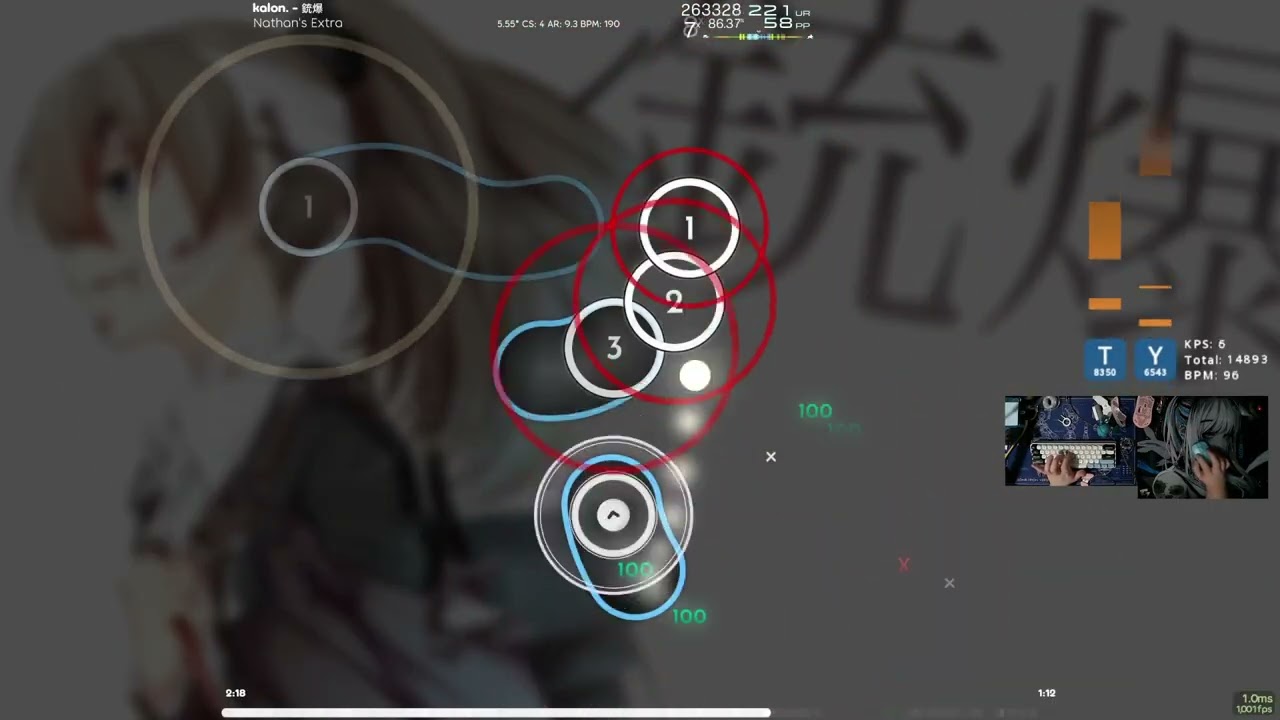 osu! September 9th, 2025 Daily Challenge | 5.55⭐ kalon. - 銃爆 [Nathan's Extra] NM