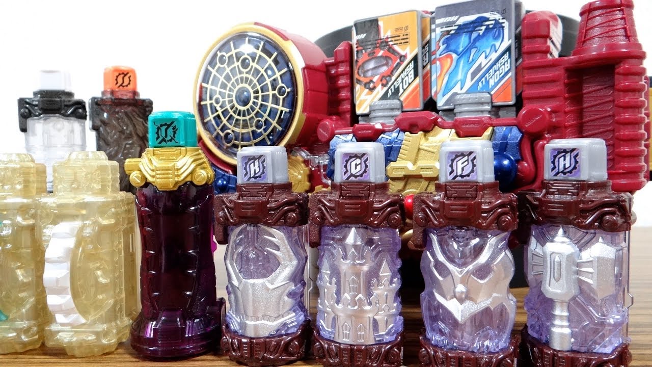 三羽ガラスも専用音声が鳴る！エボルドライバーに残りのフルボトルを全部読み込ませてみた！