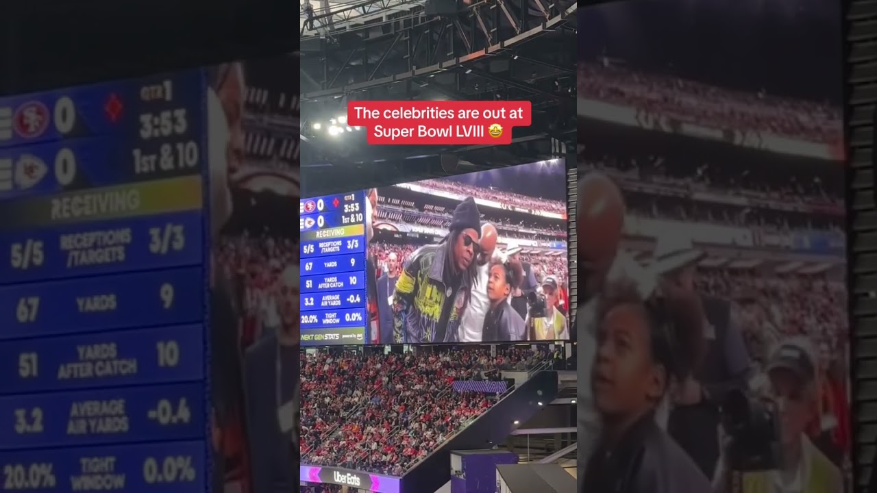 The celebrities spotted at Super Bowl LVIII 