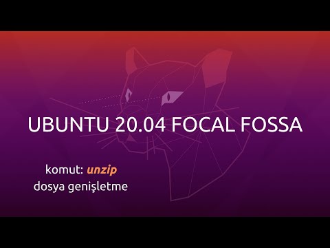 Video: Ubuntu'da bir zip dosyasını nasıl açarım?