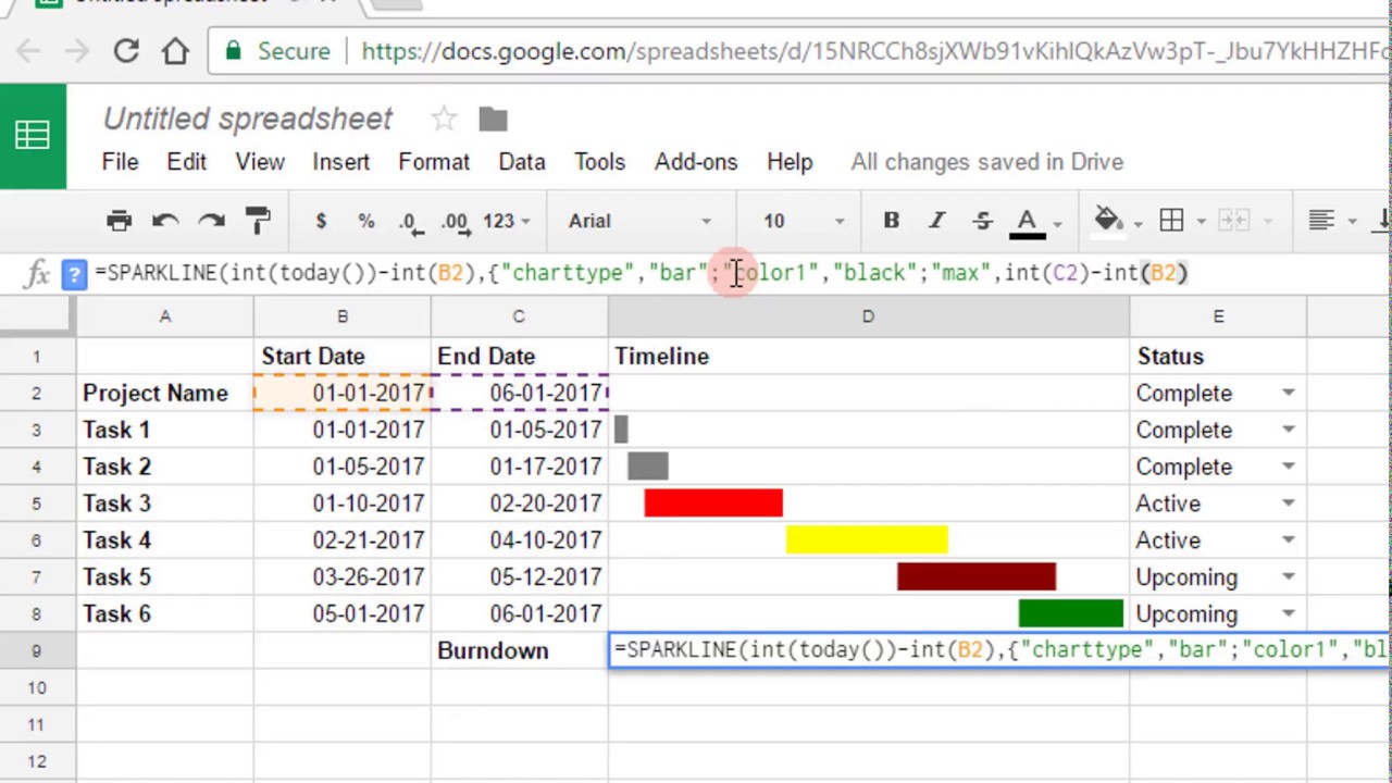 How To Make A Gantt Chart On Google Docs