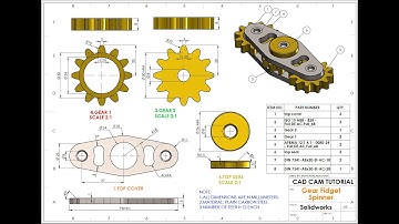 Gear Fidget Spinner in Solidworks | Solidworks Tutorial