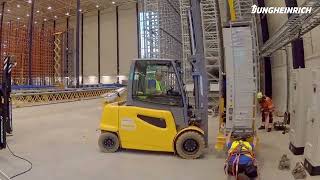 Jungheinrich-Wärtsilä-DHL | Timelapse video | Follow the installation work from start to finish.