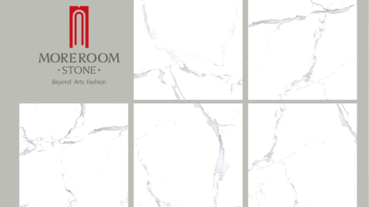 calacatta porcelain tile collection in different size