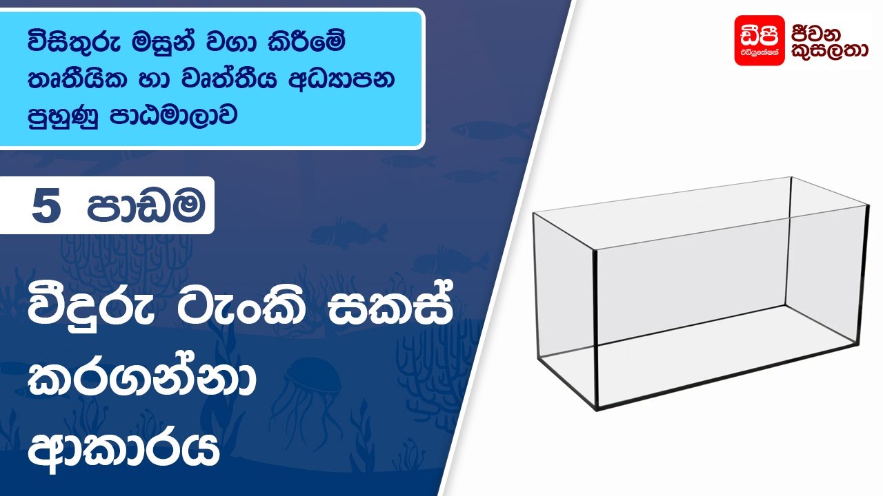 වීදුරු ටැංකි සැකසීම
