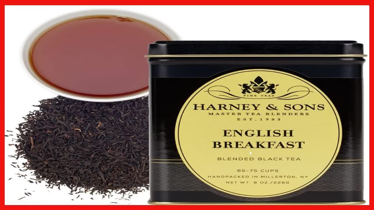 Harney & Sons English Breakfast, Loose Leaf Black Tea, 8 Ounce (Pack of