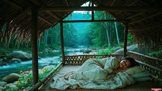 Gentle River Sounds with Delta Waves 3 Hz  Birds ?? Deep Sleep  Night Relaxation