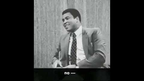 Do you have a bodyguard? Interview of Muhammad Ali The Greatest Boxer