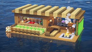 ⚒️ Minecraft | How To Build a Survival wooden house on the sea