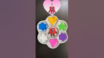 Sprunki number blocks #satisfying #art #clay #colourmixing #sprunki