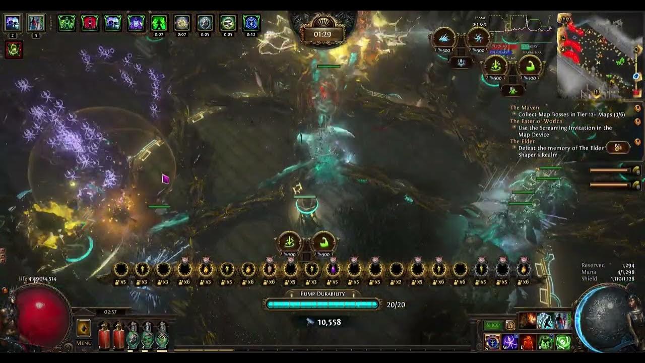 PoE 3.20 New Tormentor effect looks awesome with auto flasks YouTube