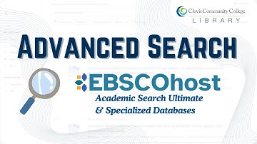 EBSCOhost Advanced Search 2025