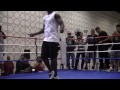 Andre Berto V Floyd Mayweather Media workout