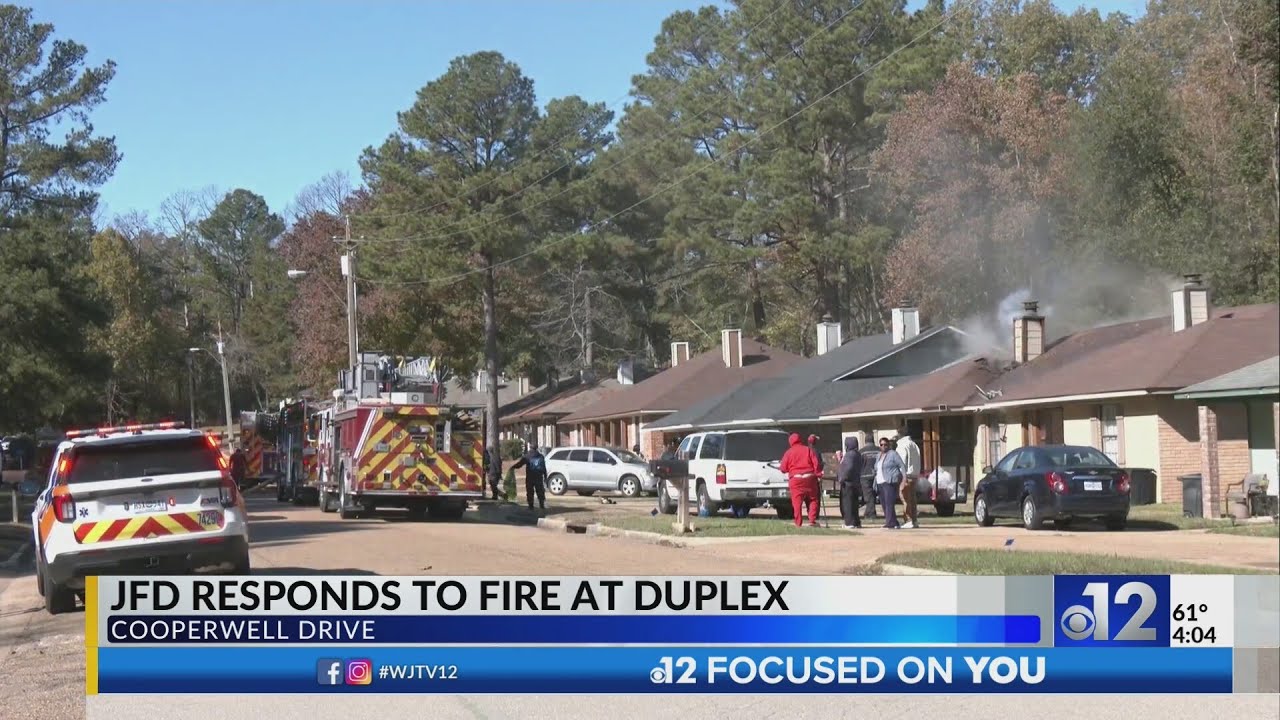 Crews respond to fire at Jackson duplex - YouTube