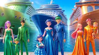 Fire Family VS Water Family VS Nature Family 🔥🌊🌳 SURVIVAL ON A DESERT ISLAND | KPOP Demon Hunters