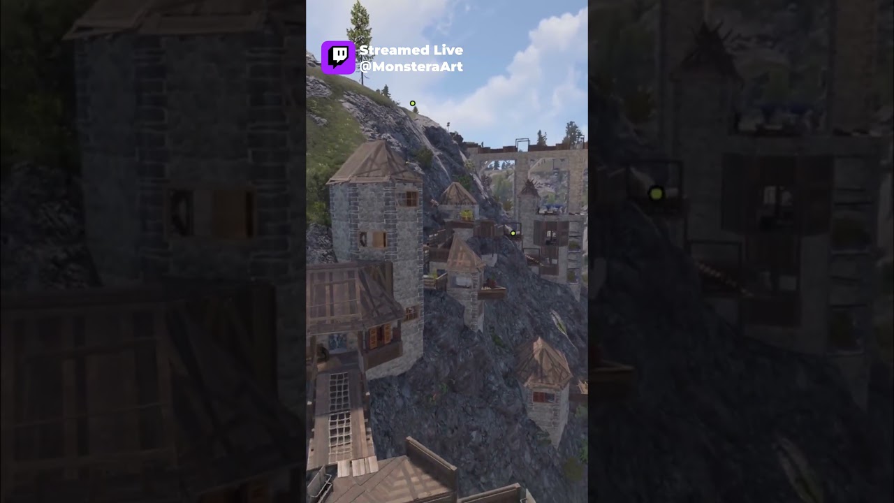 Amazing Canyon Village Build on Art of Rust Server