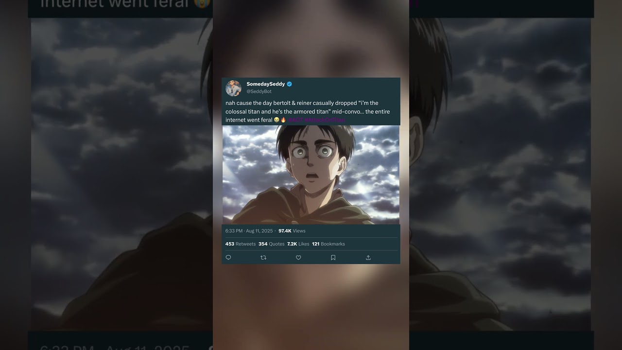 The Day Attack on Titan BROKE the Internet 😱🔥 | Bertolt & Reiner’s Reveal