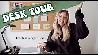 Mein Schreibtisch: Desk Tour || Tipps zur Organisation im Home Office